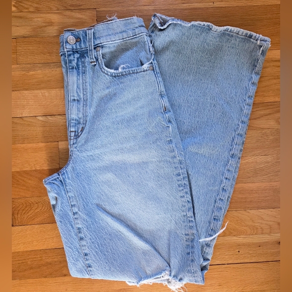 Madewell Denim - Madewell Superwide Leg Jeans In Blaisdell Wash